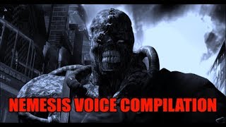 Resident Evil  Nemesis Voice Compilation [upl. by Ardnos]