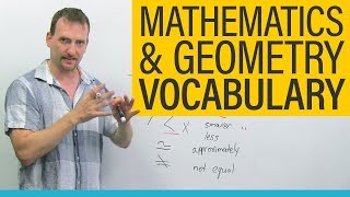 MATH amp GEOMETRY Vocabulary and Terminology in English [upl. by Kneeland]