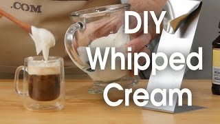 DIY whipped cream in 60 seconds [upl. by Ylrahc440]