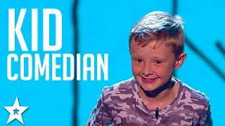 SAVAGE KID COMEDIAN Picks On The Britains Got Talent Judges Got Talent Global [upl. by Austine]