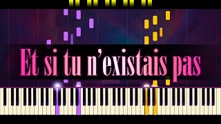 Et si tu nexistais pas Piano  JOE DASSIN [upl. by Yi]