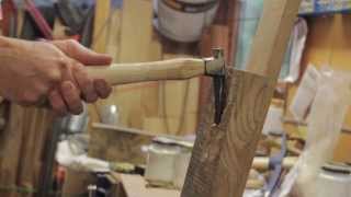 Turning an old Hammer into an Adze by Blacksmithing [upl. by Ortrude]