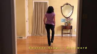 Coaster Steps  How To Do Coaster Steps  Line Dance [upl. by Gunas165]