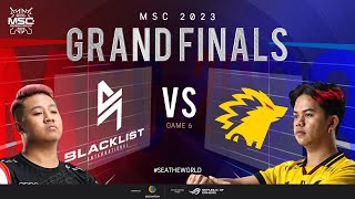 EN MSC Grand Finals  BLACKLIST INTERNATIONAL VS ONIC  Game 6 [upl. by Akiehsat]