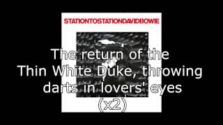 Station to Station  David Bowie  Lyrics [upl. by Pevzner]