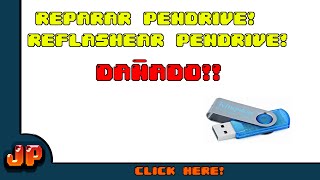 Reparar pendrive USB no reconocido dañado Reflashear [upl. by Arly401]