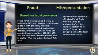 What is Difference Between Fraud amp Misrepresentation [upl. by Trefor]