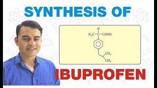 SYNTHESIS OF IBUPROFEN  MEDICINAL CHEMISTRY  GPAT2020  BPHARM4TH SEM [upl. by Attenrev]