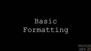 Basic Formatting in Scrivener [upl. by Ennyleuqcaj]