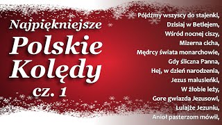 ⭐ █▬█ █ ▀█▀ ⭐ Najpiękniejsze Kolędy Polskie do wspólnego śpiewania z tekstem⭐ zestaw kolęd ⭐ cz 1 [upl. by Yenruoj]