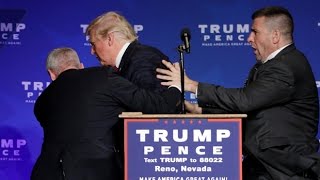 Donald Trump rushed off stage during rally in Nevada [upl. by Sadonia]