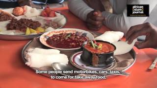 Ethiopian Cuisine in Eastleigh Nairobi  African Slum Journal [upl. by Eiboh346]