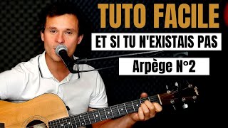 TUTO GUITARE FACILE Joe Dassin  Et si tu nexistais pas POUR DÉBUTANT [upl. by Nylatsyrc]