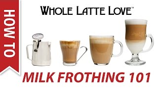 Milk Frothing for Beginners [upl. by Ainesell]