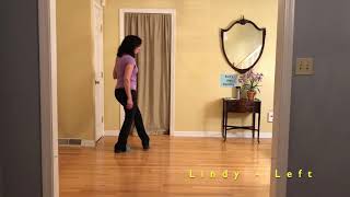 Lindy Steps  How To Do Lindys – Line Dance [upl. by Jovitah]