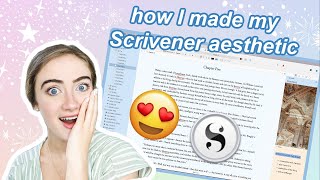 How to make your Scrivener AESTHETIC ✨ light academia transformation [upl. by Franckot]