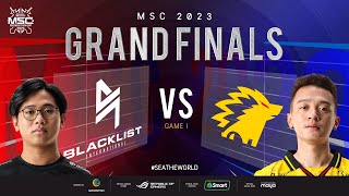 FIL MSC 2023 GRAND FINALS  BLCK vs ONIC Game 1 [upl. by Ivett720]