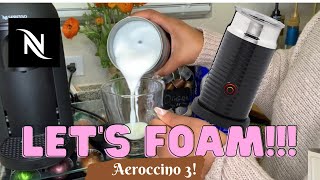 How To Foam Milk With Aeroccino 3 Make Coffee With Foam Tips amp Tricks  Easy Foamed Latte Recipe [upl. by Nyvar]