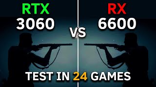 RX 6600 vs RTX 3060  Test In 24 Games at 1080p  2023 [upl. by Abebi]