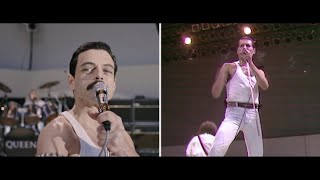 Bohemian Rhapsody  Live Aid Side by Side quotWe Will Rock Youquot [upl. by Finlay497]