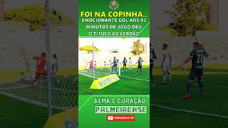 EMOCIONANTE GOL DO TÍTULO NA COPINHA [upl. by Nuli]