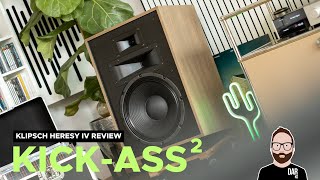 Klipsch Heresy IV review vs JBL 4329P amp Zu DWX [upl. by Assilen341]