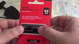 SanDisk Cruzer Glide 30 USB Flash Drive English review [upl. by Haldeman998]