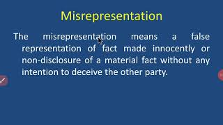 Misrepresentation [upl. by Ranee]